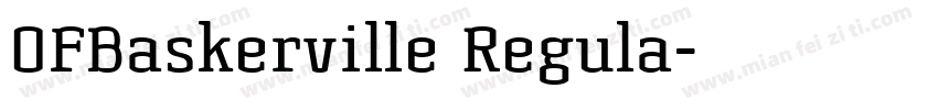 OFBaskerville Regula字体转换